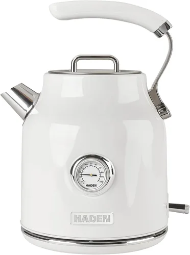 Miniatura 10 de Haden Dorset - Hervidor eléctrico de acero inoxidable de 1,7 litros, hervidor de agua caliente con base de 360 grados y apagado automático, negro