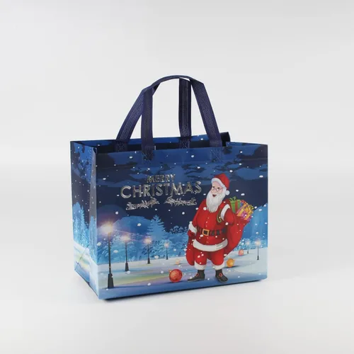 Miniatura 7 de Venforze 36 bolsas reutilizables de Navidad, bolsas de regalo no tejidas, 12.8 x 9.8 x 6.7 pulgadas