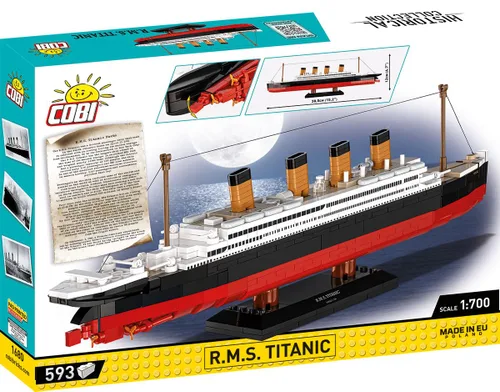 Miniatura 2 de COBI Historical Collection R.M.S. Titanic - Juego de construcción a escala 1:700, 593 piezas