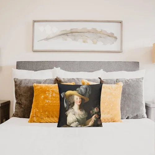 Miniatura 7 de Marie Antoinette Queen of Style - Funda de almohada cuadrada y acogedora para decoración del hogar para sala de estar, sofá, cojín de coche, 18 x 18