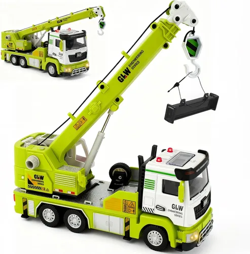 Juguete de camión volquete para niños, modelo de simulación 1:40, juguetes educativos de construcción con luces y sonidos realistas, regalos