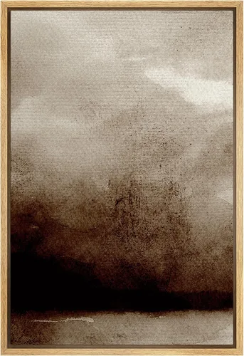 Miniatura 12 de SIGNFORD Lienzo enmarcado para pared, acuarela pastel, morado, luna, cielo, naturaleza, ilustraciones de área silvestre, arte moderno, vibrante