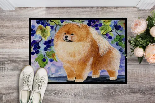 Miniatura 2 de Caroline's Treasures SS8251MAT - Felpudo Pomerania de 18 x 27 pulgadas, para interiores y exteriores, para entrada, antideslizante, lavable, de pelo