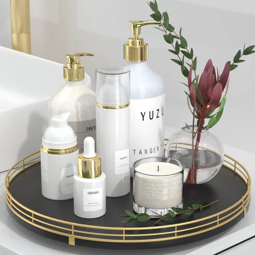 Miniatura 12 de Bandeja de baño de madera de roble de 12 pulgadas para mostrador, bandeja de tocador para perfume, loción, velas, maquillaje, joyería, fregadero