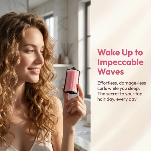 Miniatura 3 de Fomiyes 6 rodillos de espuma para el cabello: rodillos de esponja para rizadores de peluquería - Esponja mediana para rizos suaves durante la noche
