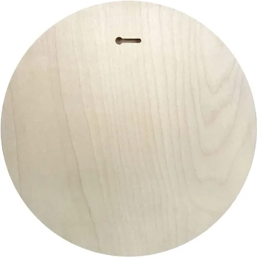 Miniatura 2 de Trekell Lienzo de madera flotante – Tablero de arte redondo de abedul báltico sin acabar, tablones para pintura, suministros y materiales de grado