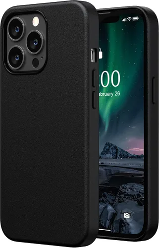 Miniatura 10 de SURPHY Compatible con iPhone 13 Pro, funda de piel sintética de alta calidad (con botones metálicos y forro de microfibra) para 13 Pro
