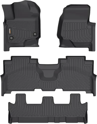 Miniatura 47 de Alfombrillas de TPE para Toyota Highlander 2014-2019 7 y 8 asientos, protección para todo tipo de clima, forros de piso de automóvil resistentes