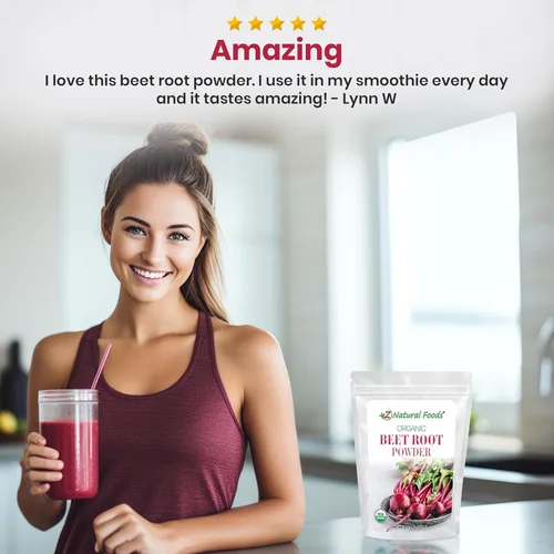 Miniatura 6 de Z Natural Foods Polvo orgánico de raíz de remolacha – Polvo de remolacha denso en nutrientes con antioxidantes, óxido nítrico para la salud