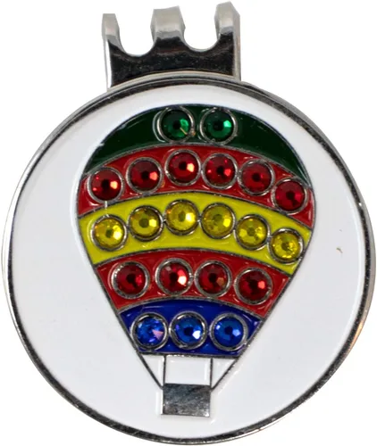 Miniatura 2 de DA VINCI Clip magnético para sombrero de golf con marcador de bola de golf de metal brillante de 1 pulgada