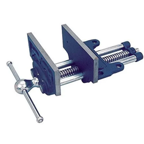 Miniatura 7 de Groz Tornillo portátil de carpintería de 6 pulgadas, abrazadera de banco de doble montaje o atornillado, hierro fundido con mordazas y tornillo