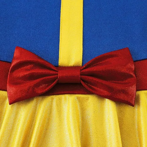 Miniatura 6 de EQSJIU Leotardo de baile de manga larga para niñas, vestido de ballet brillante con copo de nieve, tutú con falda tutú para niñas