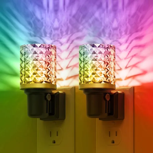 Miniatura 12 de L LOHAS LED Luces nocturnas enchufables a la pared, paquete de 2 unidades de 3000 K/4000 k/5000 K de temperatura de color ajustable, luz nocturna