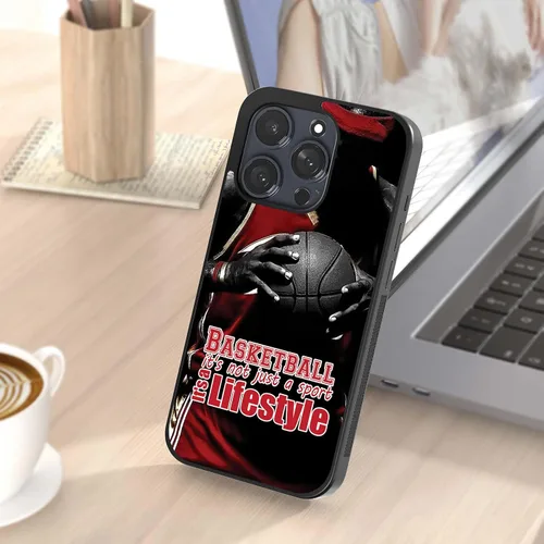 Miniatura 5 de Fundas de silicona de baloncesto para iPhone 11 12 13 14 Pro Max Plus Mini Xr Xs, Samsung Note 7 8 9 10 20 Ultra Plus, Moto Edge 20 Pro LITE, Pixel