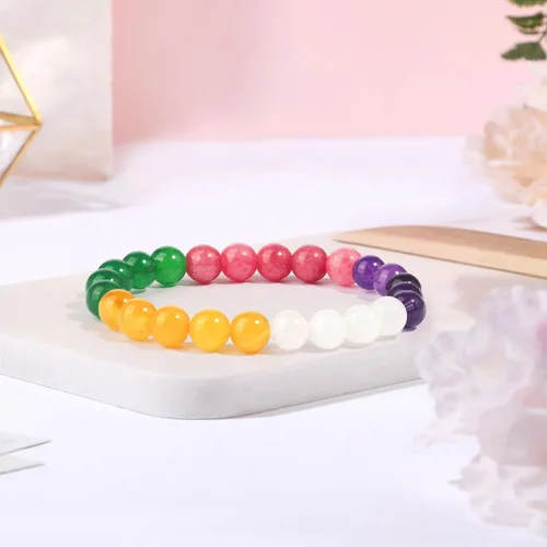 Miniatura 3 de Money Wealth Success Pulsera de protección para hombres y mujeres, 0.315 in, piedra natural, jade y citrino, ágata de la suerte, pulsera