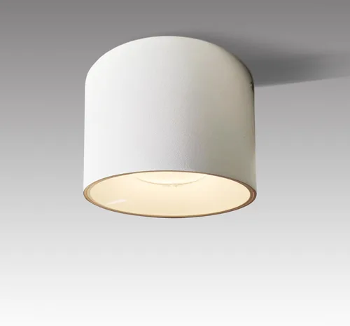 Foco de Techo LED Regulable de Aluminio Blanco de 4.72" Foco Cilíndrico para Interiores Moderno Minimalista Luz Descendente de Acento Enfocada para