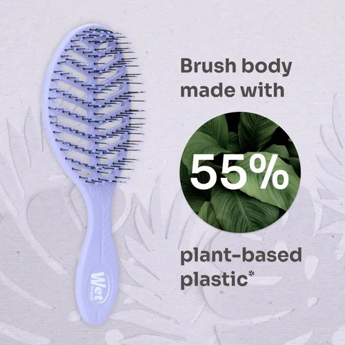 Miniatura 6 de Wet Brush Go Green Speed Dry - Cepillo de diseño ventilado y cerdas ultrasuaves HeatFlex, mango ergonómico, para cabello enredado e incontrolable