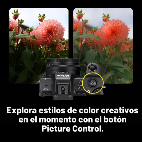 Miniatura 5 de Nikon Z50 II Cámara compacta sin espejo para fotos fijas/vídeo con preajustes de color fáciles y Compartir fotos inalámbrico Modelo Nikon USA
