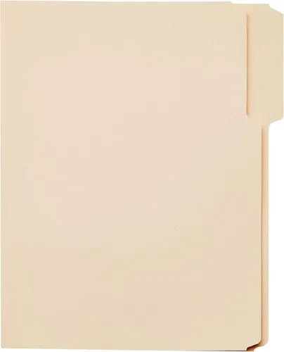 Miniatura 5 de Amazon Basics - Carpetas de archivo con pestañas para archivar, pestaña de corte a 1/3, posiciones surtidas, 8.5x11 pulgadas, tamaño carta, manila