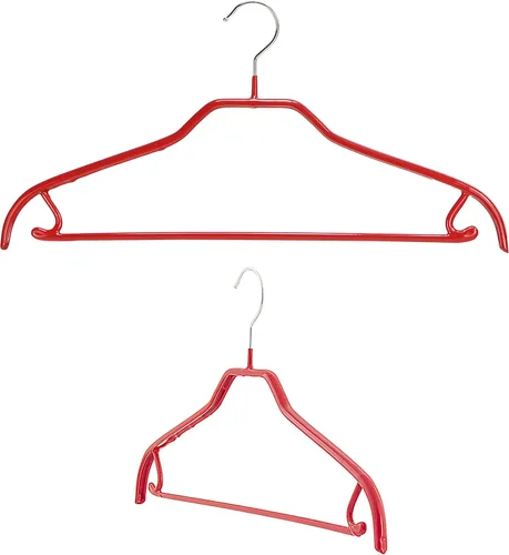 Miniatura 25 de MAWA by Reston Lloyd Silhouette Series - Percha antideslizante para ahorrar espacio con barra y gancho para pantalones y faldas, estilo 41/FRS, Negro