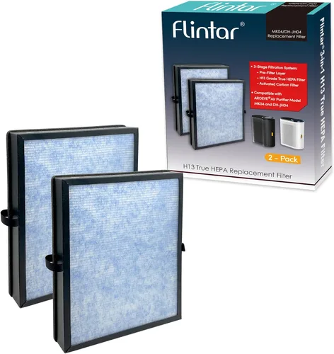 Filtro de repuesto MK04, compatible con purificador de aire AROEVE MK04, MG04JH y DH-JH04, filtración de grado H13, paquete de 2
