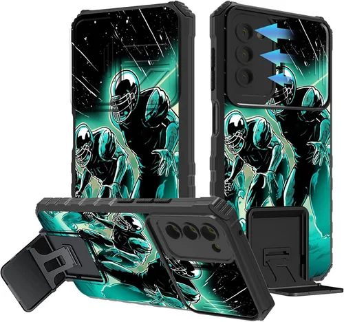 Miniatura 923 de Funda para Samsung Galaxy S22 Ultra 5G, Galaxy S22 Ultra con cubierta de cámara deslizante, funda resistente de doble capa con función atril Black