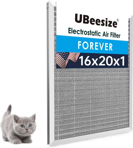 Miniatura 38 de UBeesize 20x25x1 Filtro de aire electrostático reutilizable para HVAC y aire acondicionado, filtro para estufa, MERV 8, lavable, dura toda la vida
