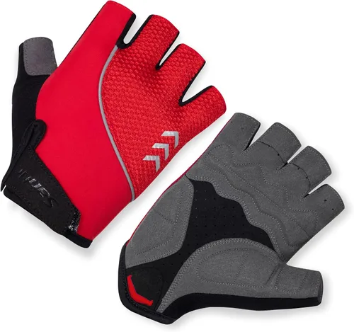 Santic Guantes de ciclismo para adultos, guantes de ciclismo de medio dedo con almohadilla antideslizante que absorbe los golpes, guantes de