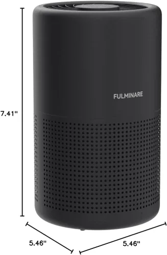 Miniatura 10 de FULMINARE Purificadores de aire para dormitorio H13 Filtro de aire HEPA verdadero Purificador de aire silencioso con luz nocturna Purificador