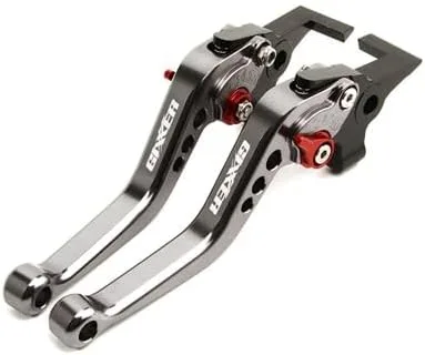 Miniatura 12 de KAnduo M para Suzuki GIXXER 250 SF GIXXER 150 125 SF250 2020-2022 motocicleta CNC corto ajustable freno embrague palancas Y (Color : todo negro B)