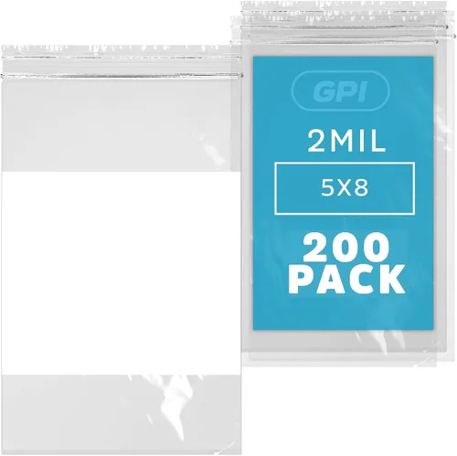 Miniatura 17 de GPI - Mini bolsas con cremallera de 1 x 1 pulgada, paquete de 1000 bolsas de plástico transparente con cierre con cremallera con bloque blanco