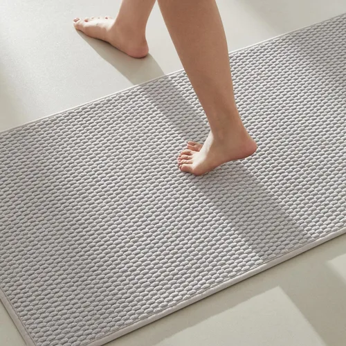 Miniatura 98 de TYUU Alfombras de Baño Antideslizantes Lavables, Tapete de Baño Súper Absorbente Delgado de Pila Baja para Secar Rápido, Alfombra de Baño Pequeña