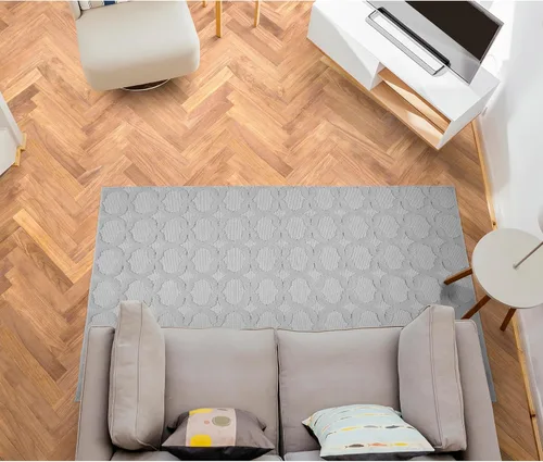 Miniatura 334 de Garland Rug Sparta - Alfombra antideslizante de polipropileno de 2 pies x 12 pies, color negro, ideal para salas de estar y pasillos, elegante