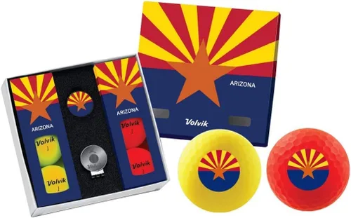 Miniatura 14 de Volvik Vivid City, State, Country Edition Golf Ball Gift Sets