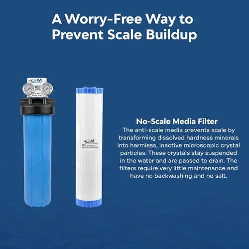 Miniatura 7 de Applied Membranes Inc. Descalcificador de agua para calentador de agua sin tanque y protección de báscula para toda la casa