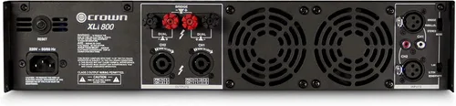 Miniatura 4 de Crown XLi800 Amplificador de potencia de 600 W en puente de dos canales 8Ω. Para DJ profesional, PA, amplificador de escenario. Negro
