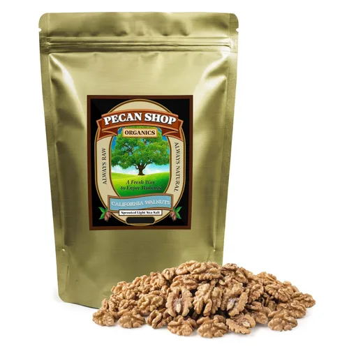 Miniatura 6 de Pecan Shop Nueces orgánicas de California para aperitivos, cultivo de huerto familiar, germinado, glaseado de arce Vermont - (2 libras)