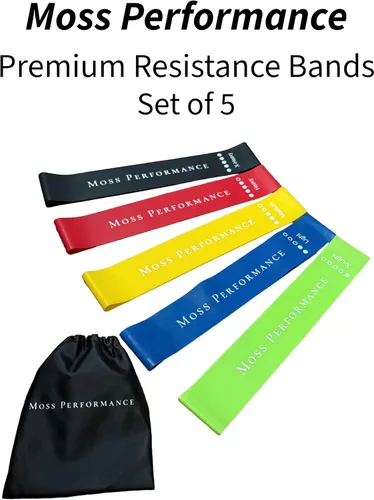Miniatura 2 de Bandas de resistencia de alta calidad, para terapia física, entrenamiento de fuerza, ejercicio de pilates, entrenamientos en casa, bandas de goma