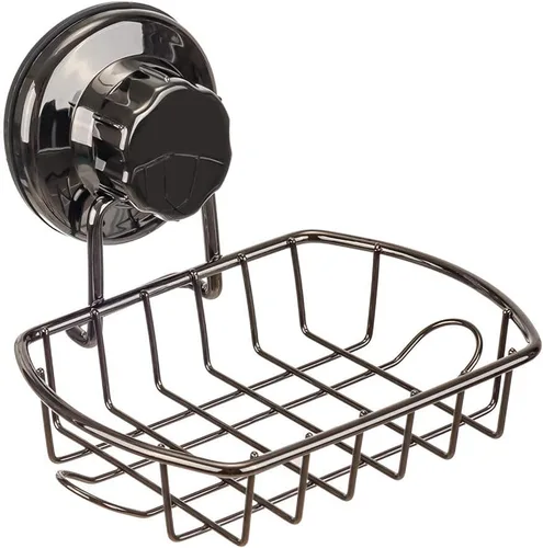 Miniatura 2 de SANNO Soporte de jabón con ventosa con ganchos, bandeja ahorradora de jabonera, soporte para esponja de jabón para pared de ducha, baño, bañera
