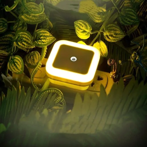 Miniatura 4 de Othmro ABS L65 × W65 × H68 Luz nocturna enchufable luz cálida LED Navidad bombilla luces de cama con sensor automático de atardecer a amanecer