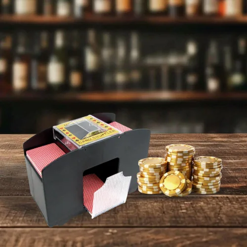 Miniatura 4 de Mezclador de cartas automático de 4 barajas Trademark Poker
