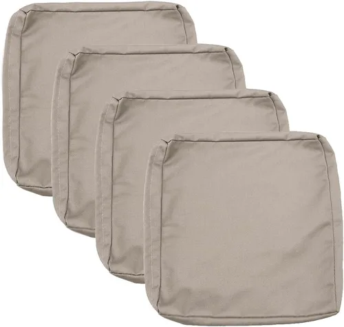 Miniatura 33 de Sqodok - Fundas para cojines de patio de 18 x 18, fundas impermeables para cojines de exterior de repuesto, 2 unidades, fundas para asientos