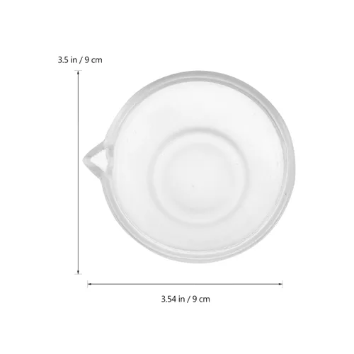 Miniatura 2 de Hemobllo Juego de mortero de vidrio y mortero de 3.54 pulgadas, tazón de molienda portátil para especias de cocina, píldoras y uso en laboratorio
