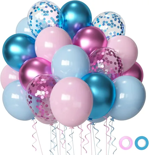 Miniatura 7 de Globos de fiesta rosados y blancos, globos rosados de 12 pulgadas, globos de látex rosados claros para eventos solo para adultos, celebración