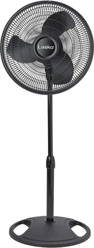 Miniatura 11 de Lasko 1646 - Ventilador de pedestal oscilante y ajustable con temporizador y control remoto para uso en interiores, dormitorio, sala de estar, Blanco