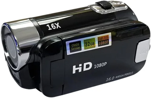 Miniatura 6 de Andoer Cámara de vídeo digital portátil de alta definición 1080P DV 16 MP con pantalla LCD de 2.7 pulgadas, zoom digital de 16x y batería incorporada