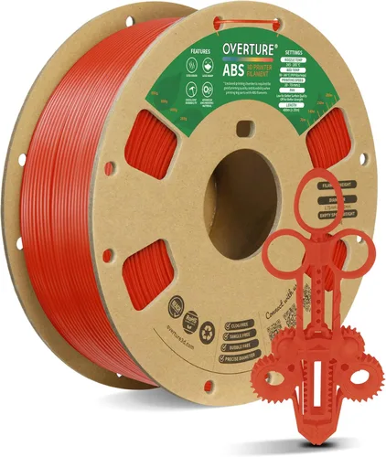 Miniatura 17 de OVERTURE Filamento ABS 1.75mm, filamento para impresora 3D de alta resistencia y resistente al calor, baja deformación, excelente durabilidad, ABS