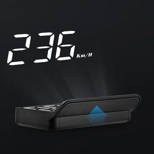 Miniatura 7 de Obdii Hud, velocímetro de coche, Obd2 Hud proyector de parabrisas multifunción medidor de alarma fatiga recordatorio de conducción