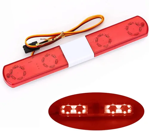 Miniatura 23 de 2 luces LED ultra brillantes de policía, lámpara estroboscópica de flash giratorio, 5 modos para 1/8 1/10 1/14 RC coche extinción de incendios