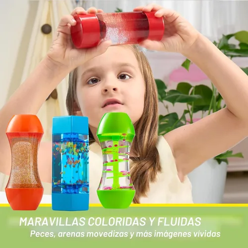 Miniatura 4 de JOYIN Paquete de 4 Tubos Fidget para Niños, Tubos Sensoriales, Juguete para Aliviar el Estrés, Terapia del Habla, Juguetes Calmantes para Niños